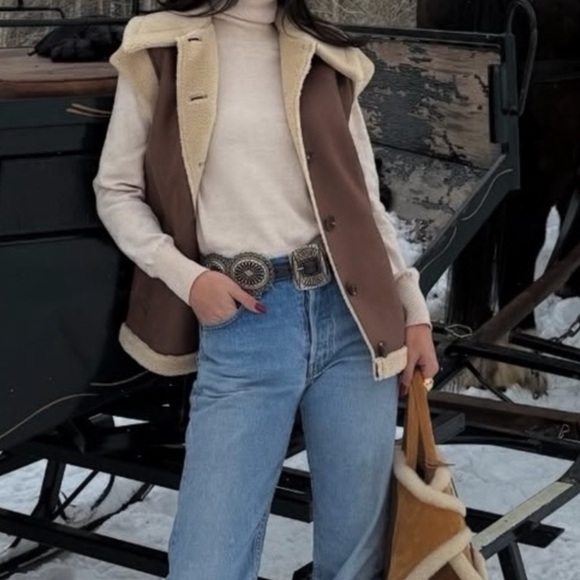 LPA Bona Sherpa Jacket In Burnished Brown - Picture 3 of 10